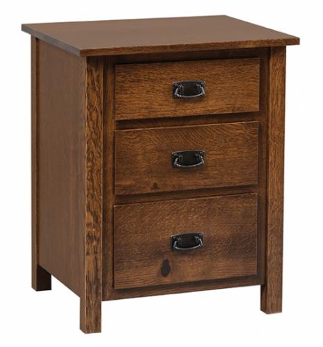 Elkins Nightstand with 3 drawers