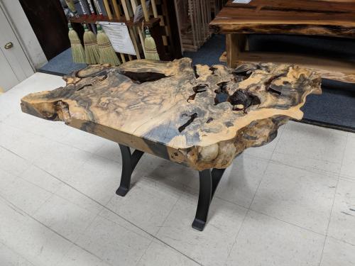 Live Edge Burl Occasional Table