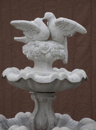 Tulip Fountain with Doves - detail