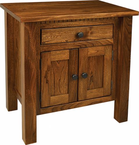 Lindholt Nightstand with 1 drawer and 2 doors