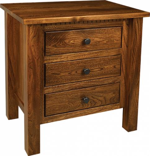 Lindholt Nightstand with 3 drawers