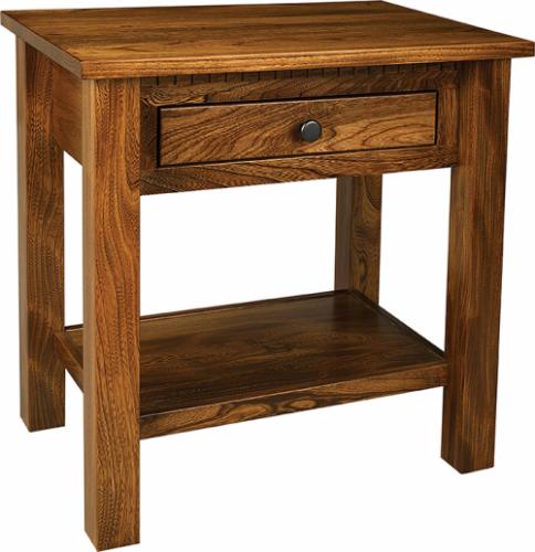 Lindholt Nightstand with 1 drawer and 1 shelf