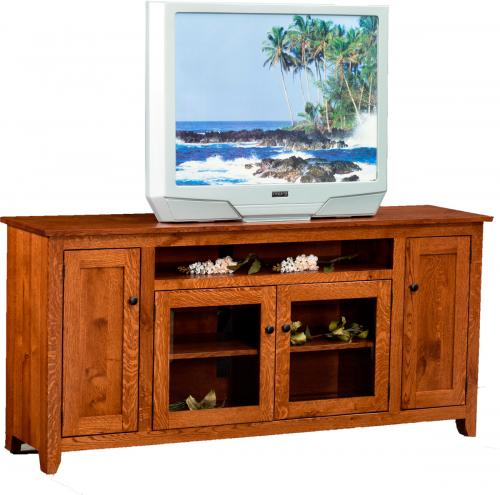 Modern Mission TV Stand - wide