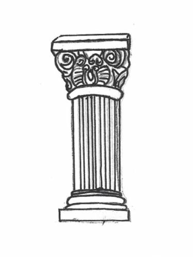 Roman Pedestal - 24" high