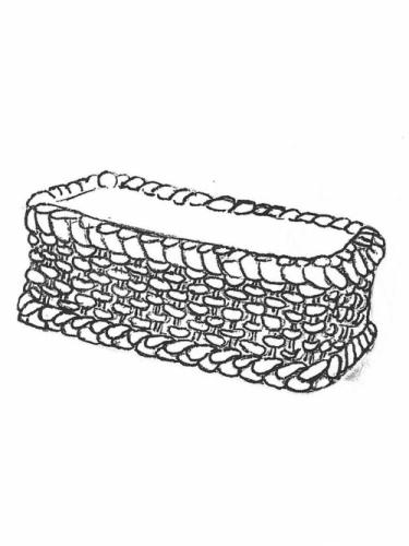 Rectangular Weave Basket - 12" x 23" x 9" high