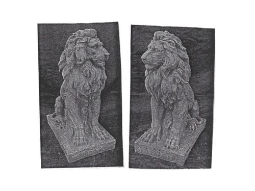 African Lion Pair - left, right - 22"