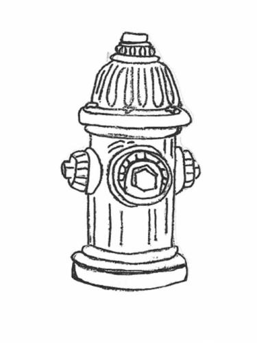 Fire Hydrant - 8" diameter, 16" high