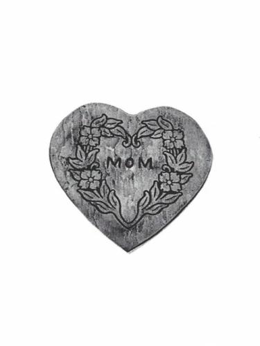 Mom Heart Stone - 18"