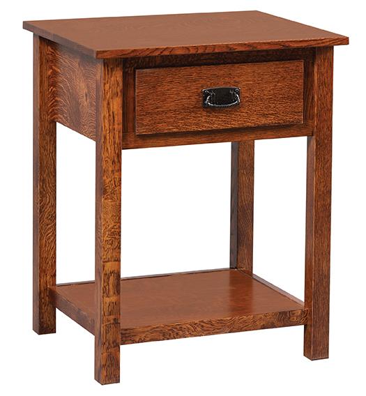 Elkins Open Nightstand with 1 drawer and 1 shelf