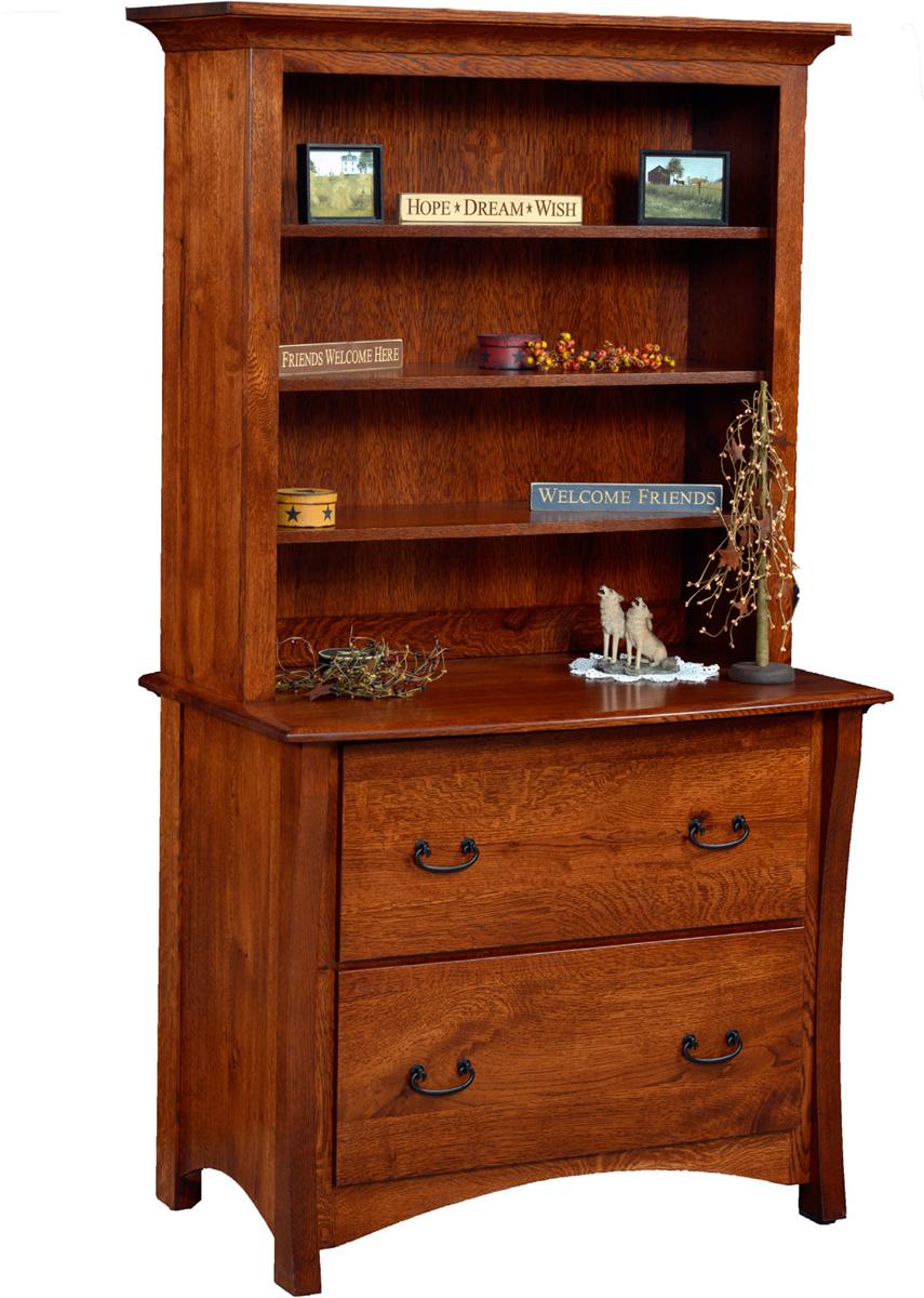 Master Lateral File Cabinet with Bookcase