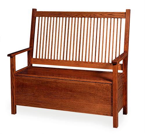 Mission Deacon's Bench with Storage