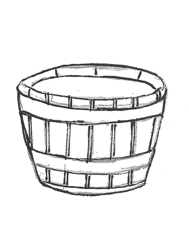 Wooden Tub Planter - 16" diameter, 10" high 