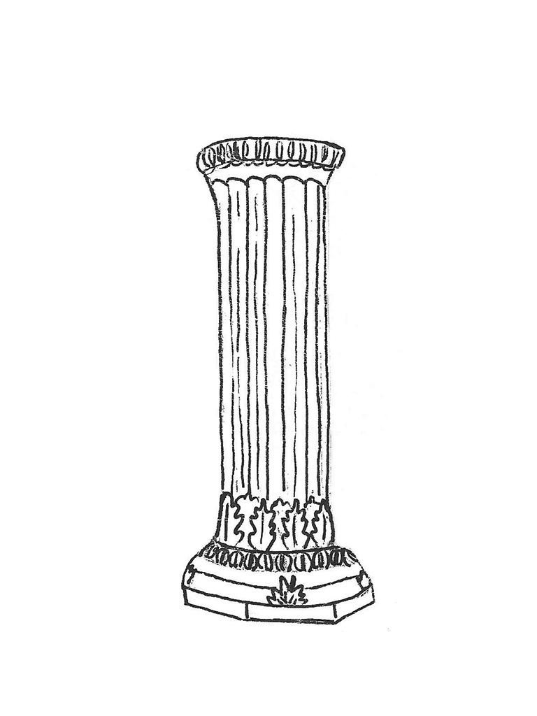 Round Column - 10" diameter, 29" high