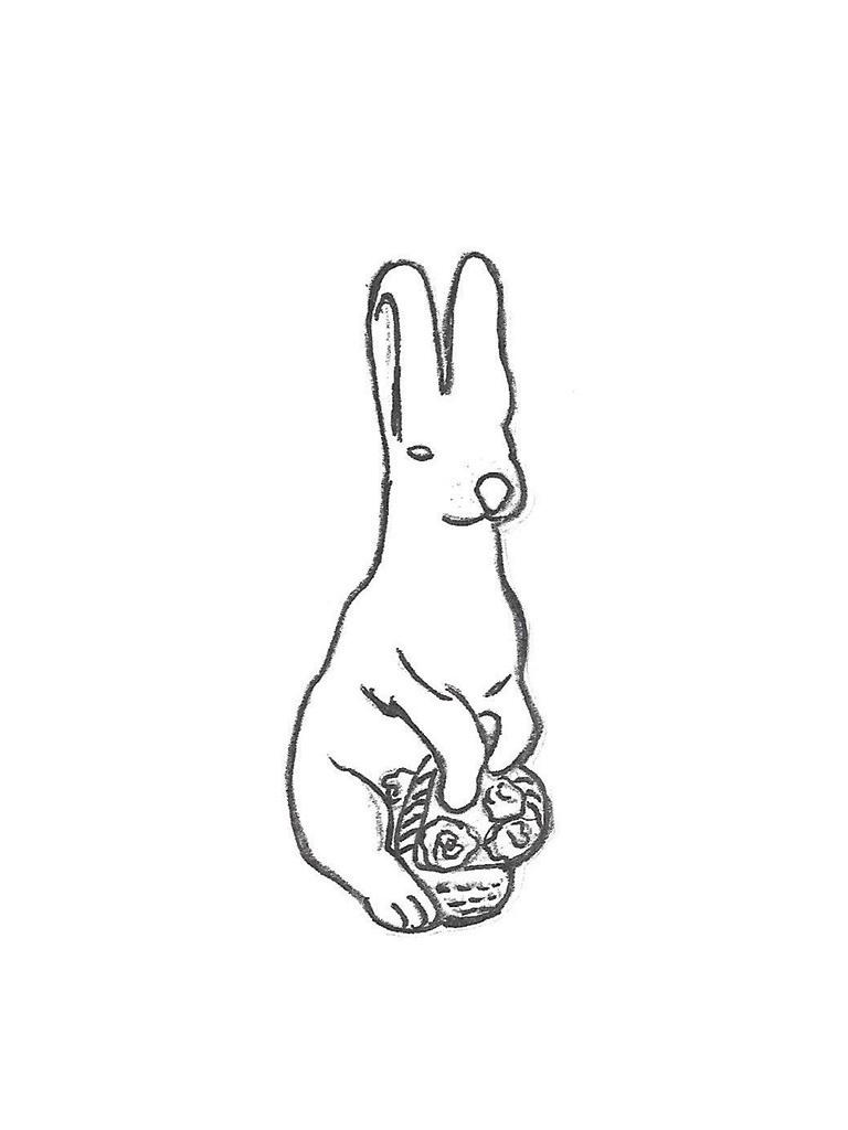 Rabbit with Basket - 24"