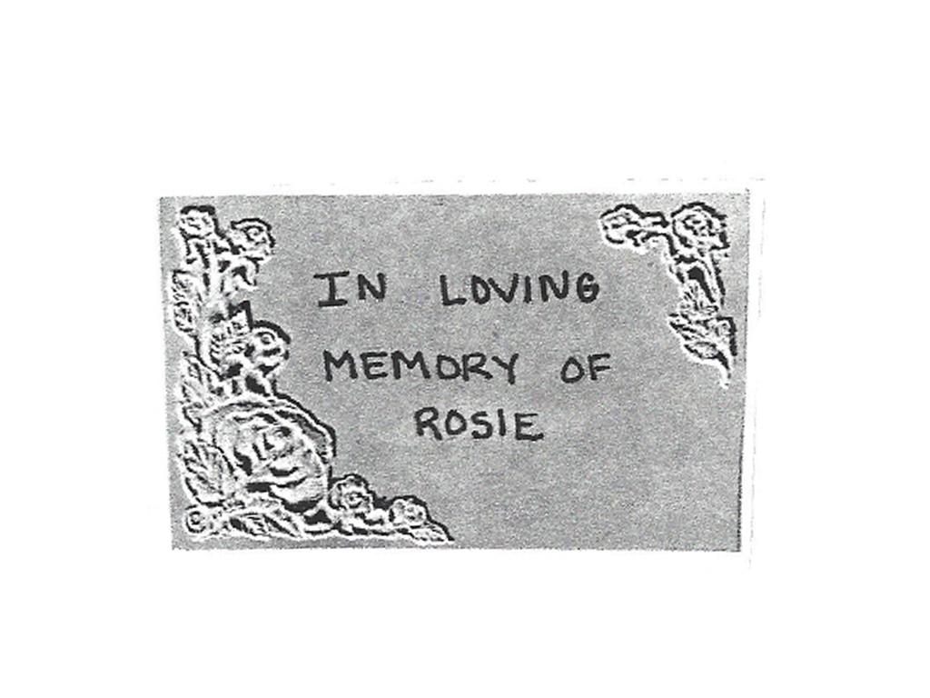 Custom Rosie Memory Stone