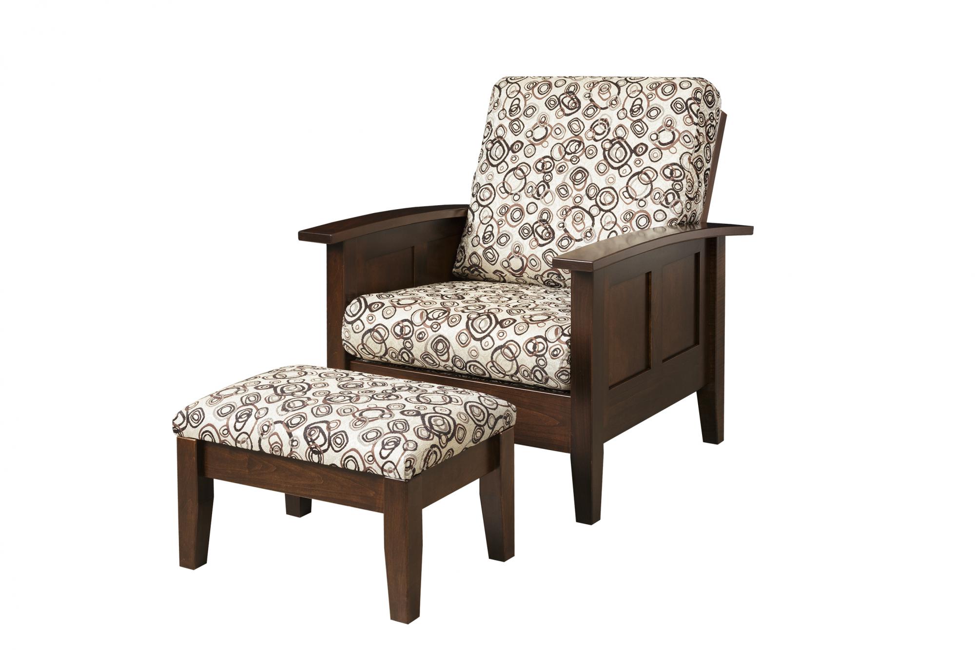 Shaker Petite Morris Chair and Ottoman